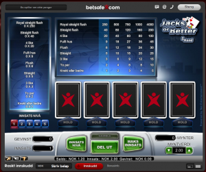 Video poker at Betsafe Casino Video Poker at betsafe