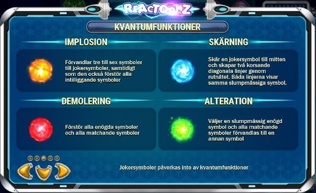 Bonus round in Reactoonz