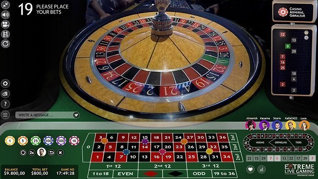 Extreme Live Box live roulette games casino