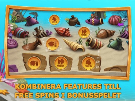 Golden fishtank slot features