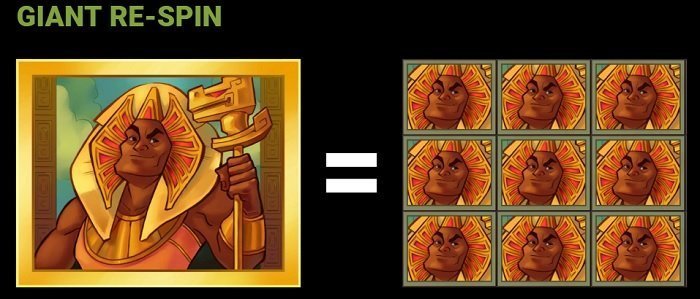 giant respin symbol Egypt