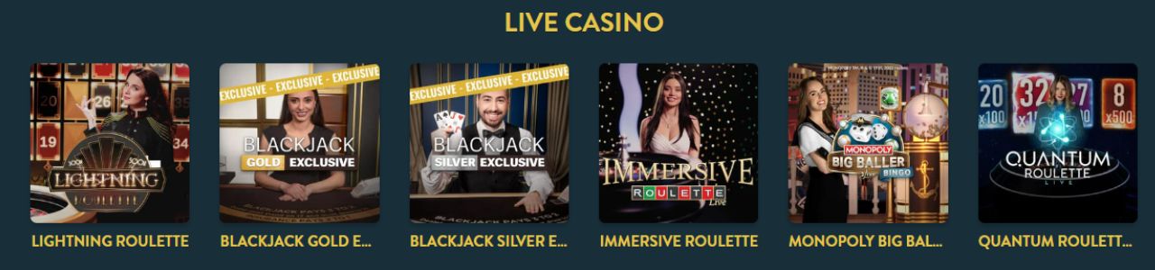noaccount casino live games