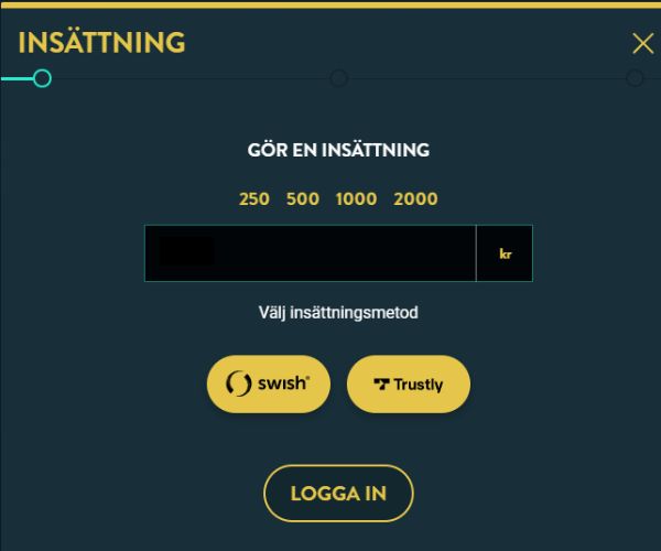 login no account casino and deposit
