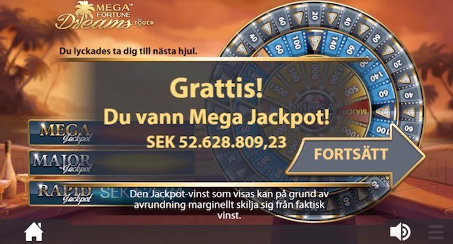 mega fortune dreams