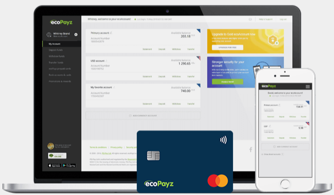 Pay with ecoPayz at casino