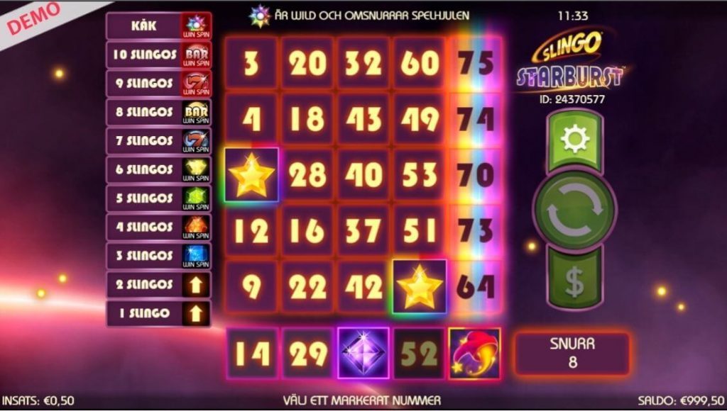 Starburst Slingo originals games