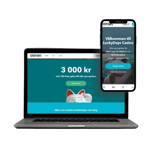 luckydays casino bonuses on computer and mobile casino