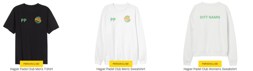 clothing Hajper casino webshop