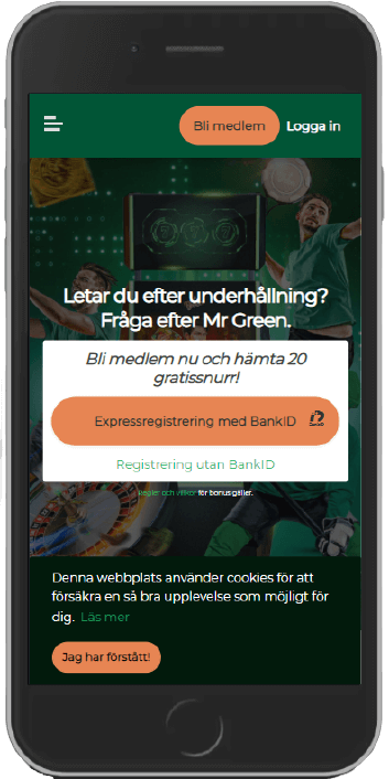 Mr Green Mobile App