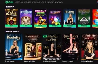 Betinia Live Casino Billede